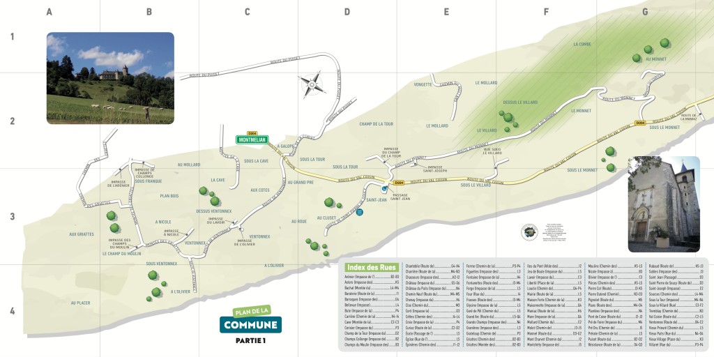 Plan de la commune - Partie 1